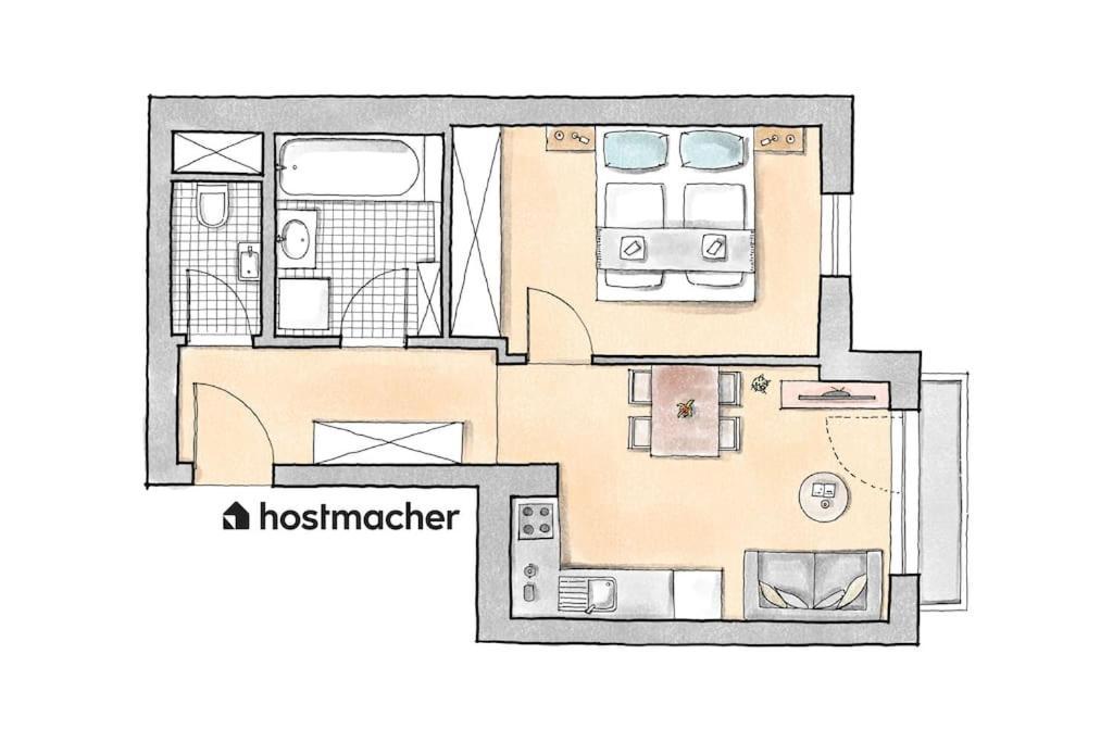Cute 1Br Hideaway & City Quick By Hm Вена Экстерьер фото